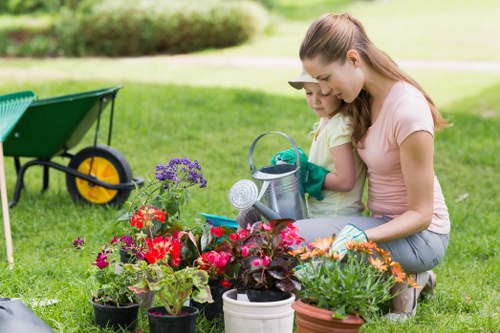Sustainable materials used for landscaping in Old Ford