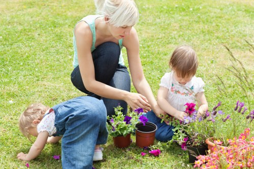 Planting ideas for landscape gardening in Old Ford with layered greenery